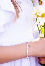 Cherished Moments Baptism to Bride Cross Bracelet