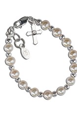 Kaitlyn Sterling Cross Bracelet 6-12yr