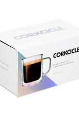 Corkcicle Glass Mug Double Pack