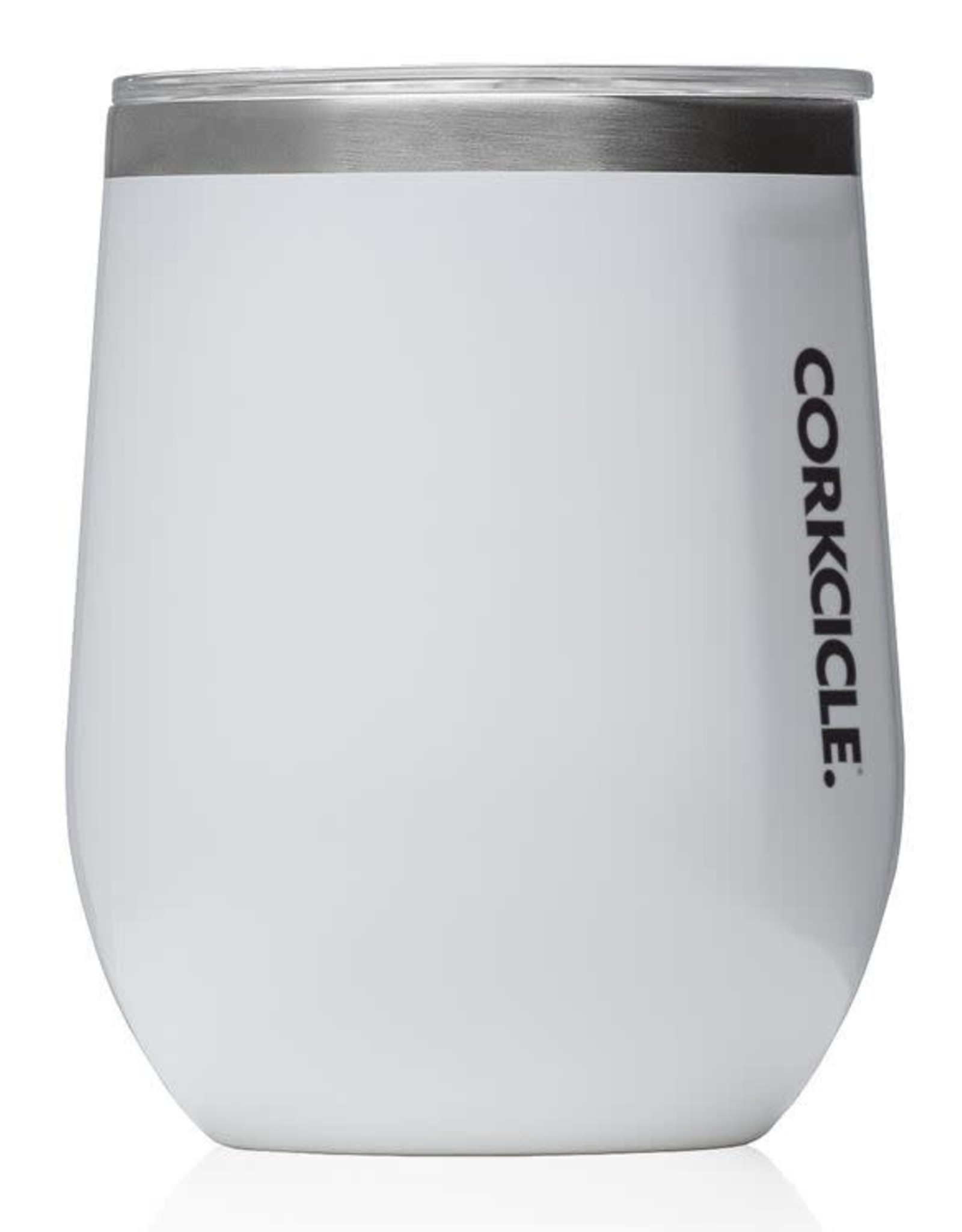 Corkcicle Stemless 12oz Gloss White