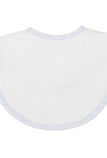 Three Marthas Basic Bib Blue Seersucker