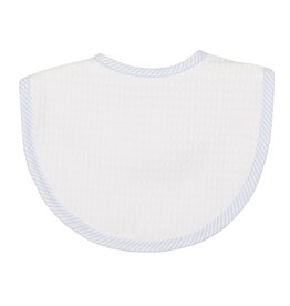 Three Marthas Basic Bib Blue Seersucker