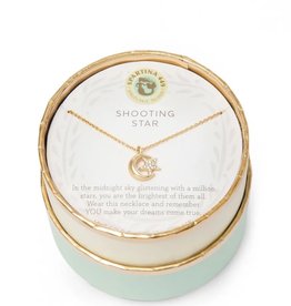Spartina Shooting Star/Moon Gold Necklace