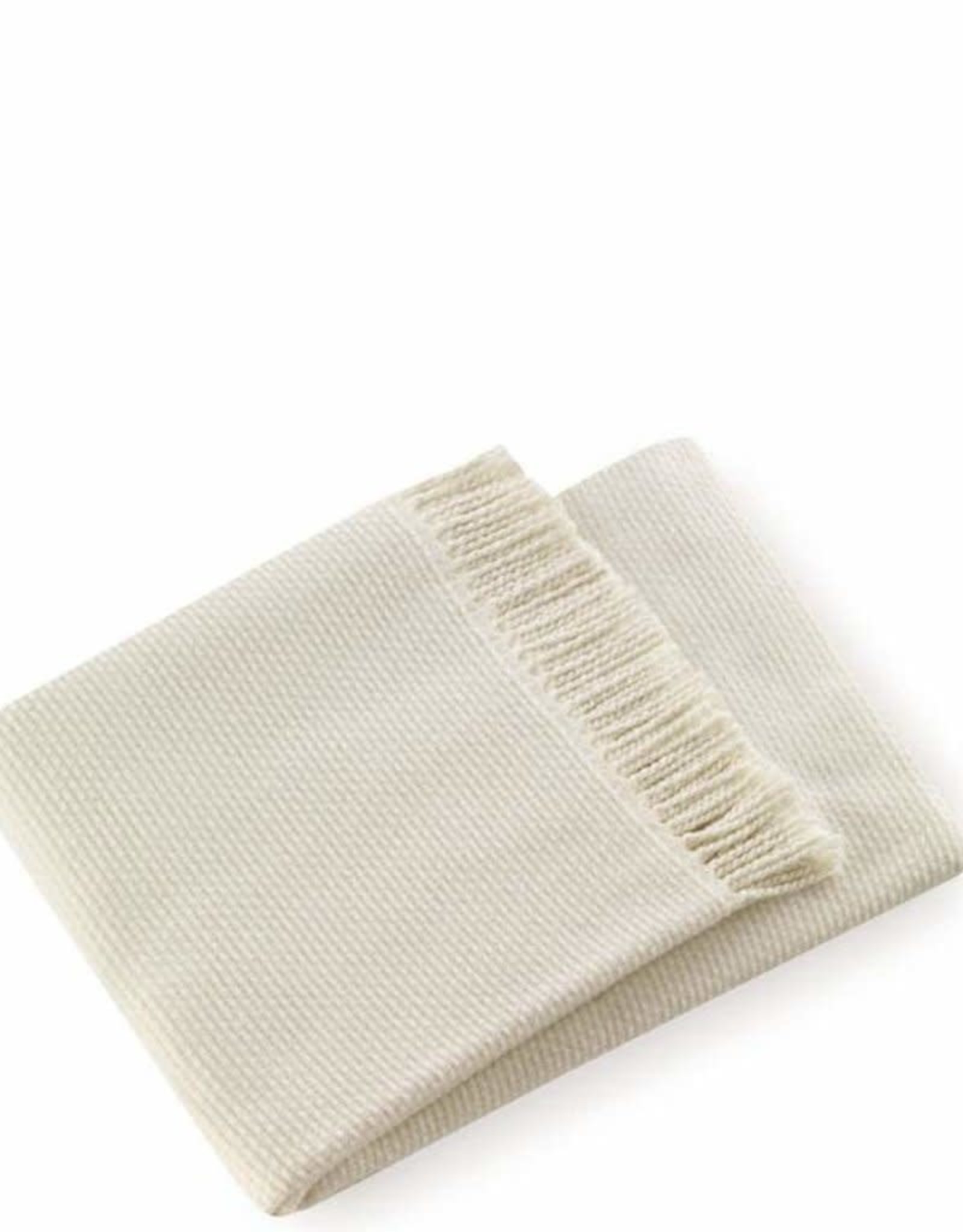 A Soft Idea Grain of Rice Cotton Throw - Cream