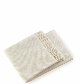 A Soft Idea Grain of Rice Cotton Throw - Cream