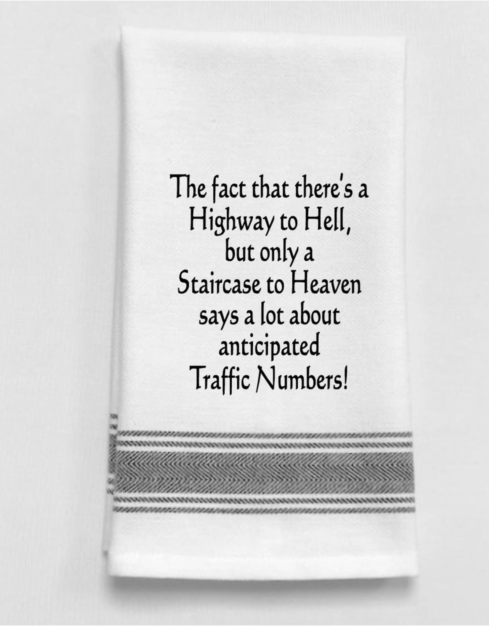 Wild Hare Designs Towel  Highway to Hell...