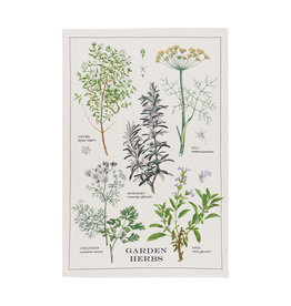 Garden Herbs Printed Dishtowel