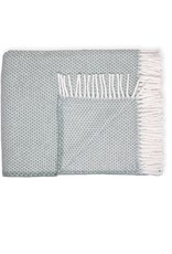 A Soft Idea Sage Grain of Rice Cotton Throw