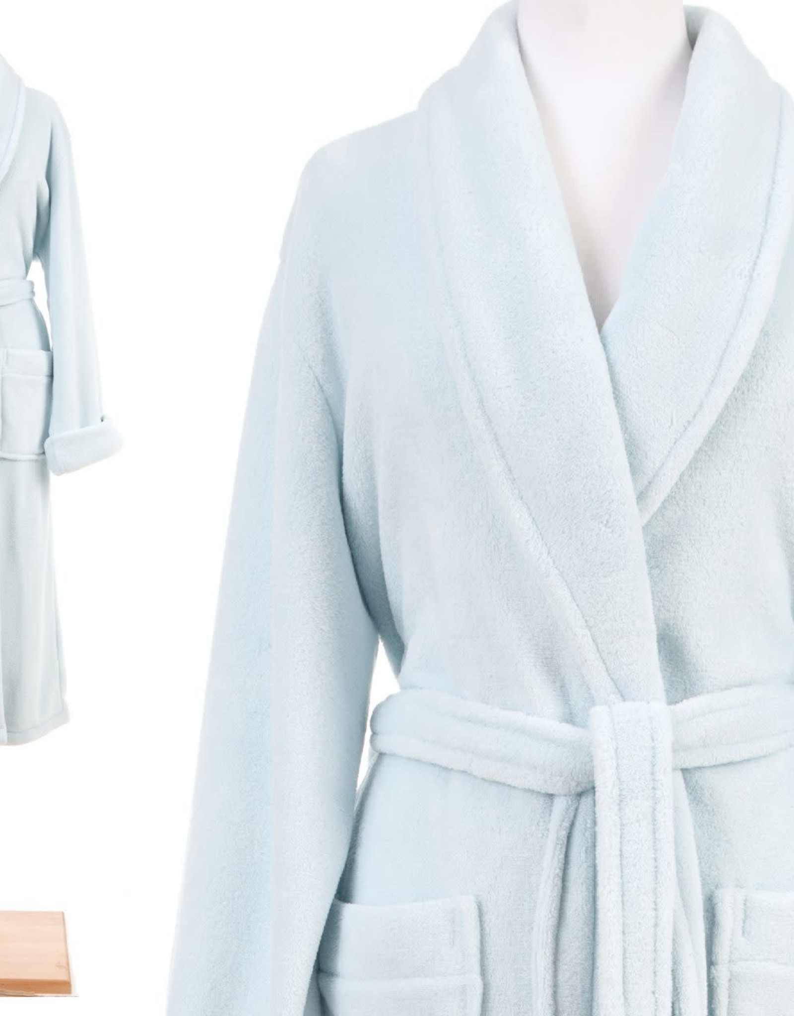 Pine Cone Hill Sheepy Fleece Robe 2.0 Soft Blue