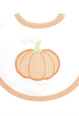 Three Marthas Bib Velcro Med Orange Pumpkin
