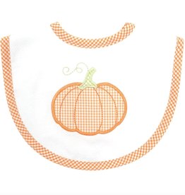 Three Marthas Bib Velcro Med Orange Pumpkin