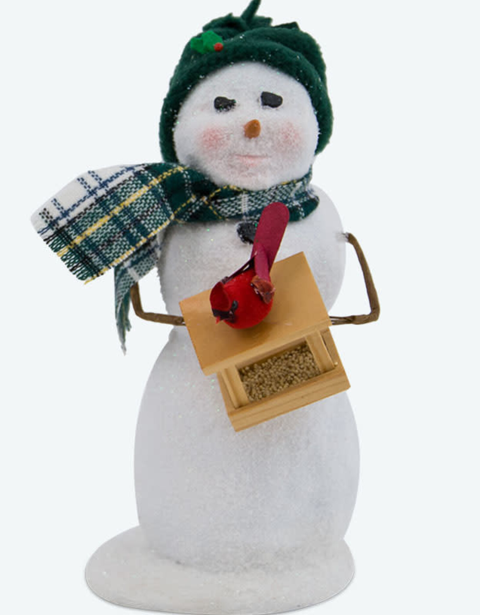 Byer's Choice Snowman w/bird feeder