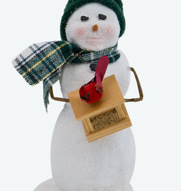Byer's Choice Snowman w/bird feeder