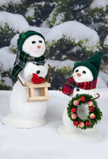 Byer's Choice Snowman w/bird feeder