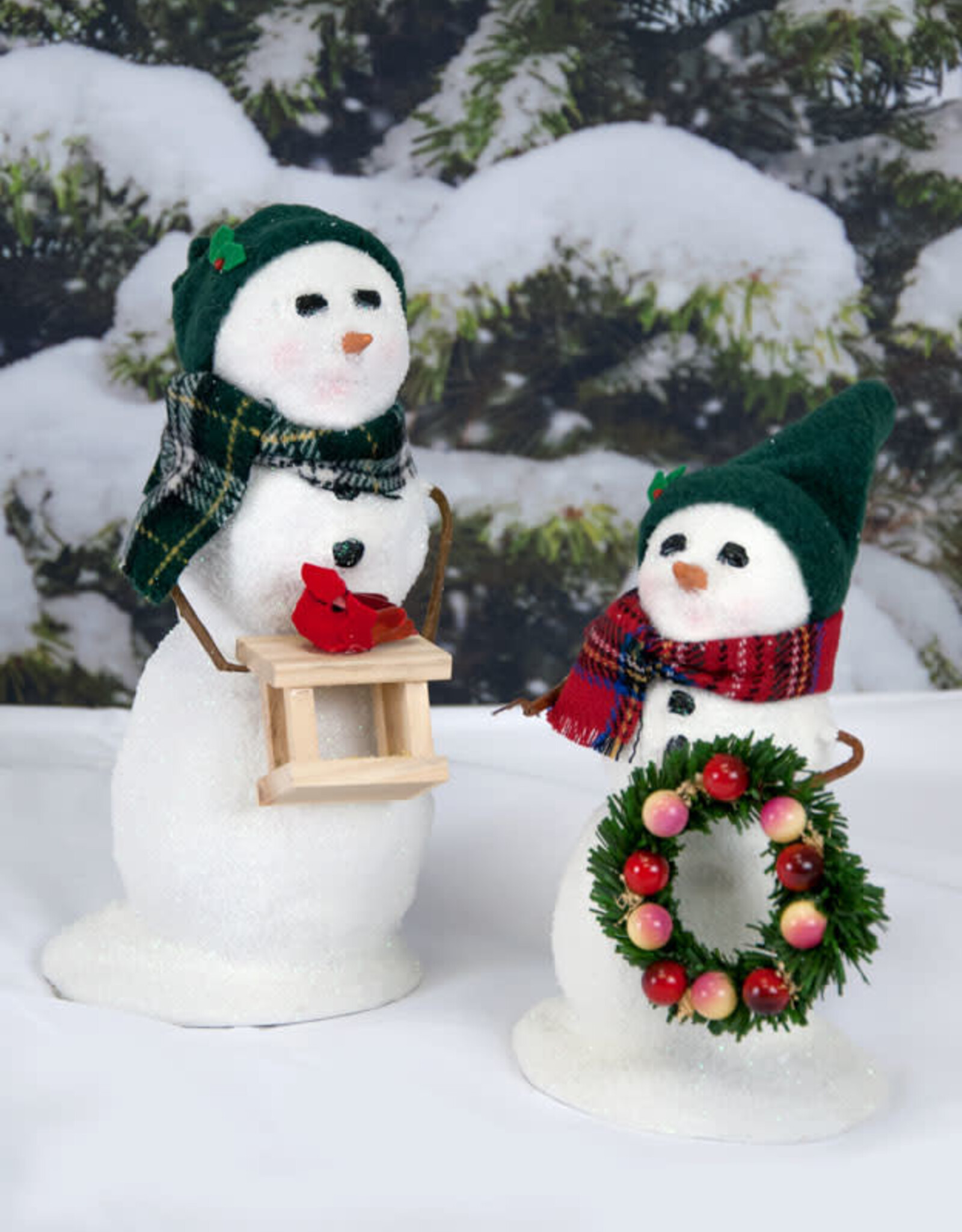 Byer's Choice Snowman w/bird feeder
