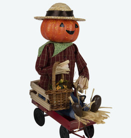 Byer's Choice Scarecrow in Wagon