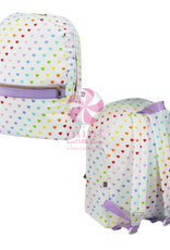Mint Medium Backpack Tiny Hearts