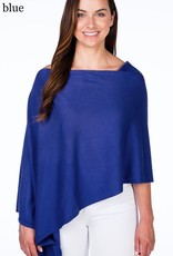 Alashan Cashmere Co. Cotton Cashmere Topper Cruise Blue