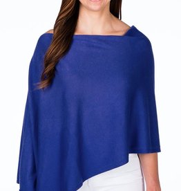 Alashan Cashmere Co. Cotton Cashmere Topper Cruise Blue