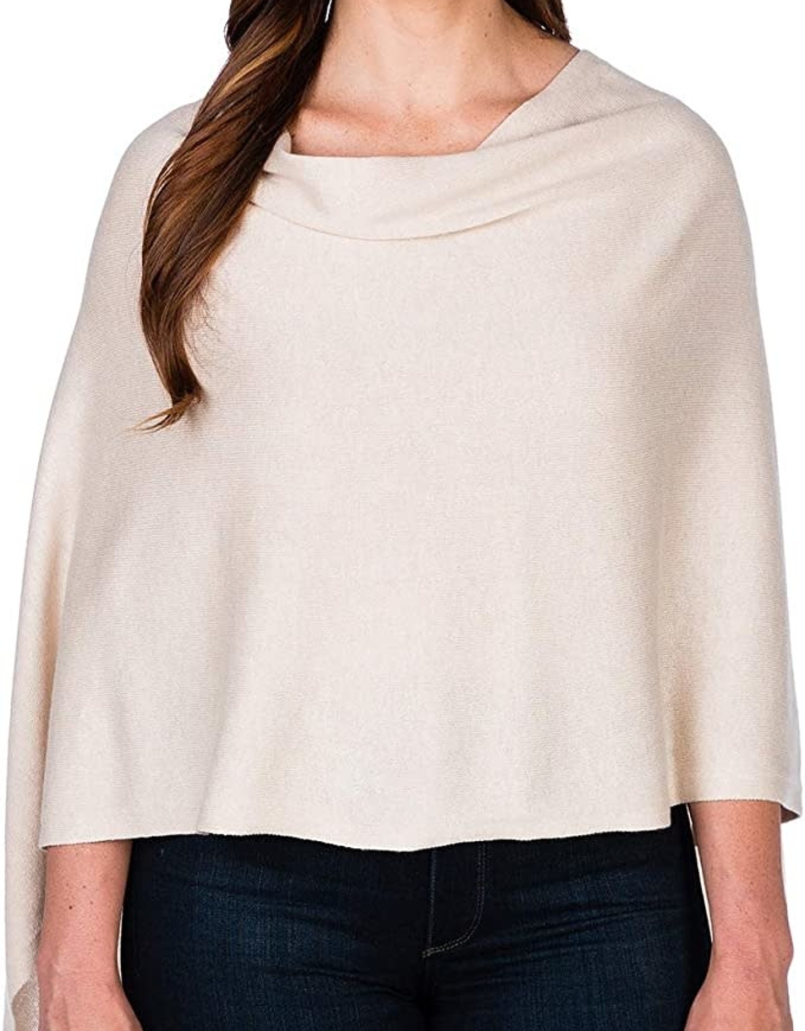 Alashan Cashmere Co. Cotton Cashmere Topper Dune