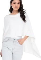 Alashan Cashmere Co. Cotton Cashmere Topper White