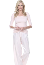PJ Harlow Norah 3/4 Sleeve Tee Blush xx