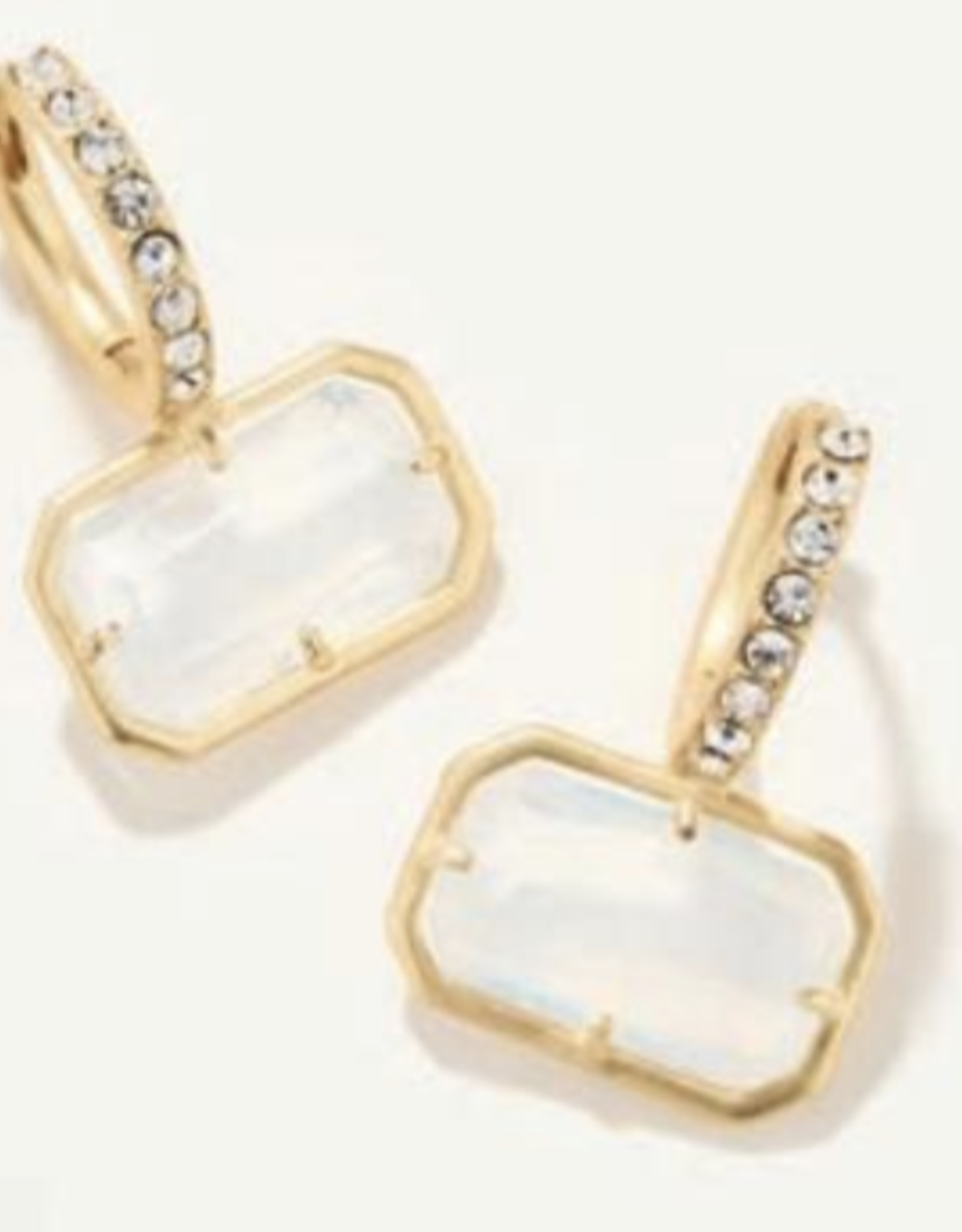 Spartina White Hall Earrings White/Crystal