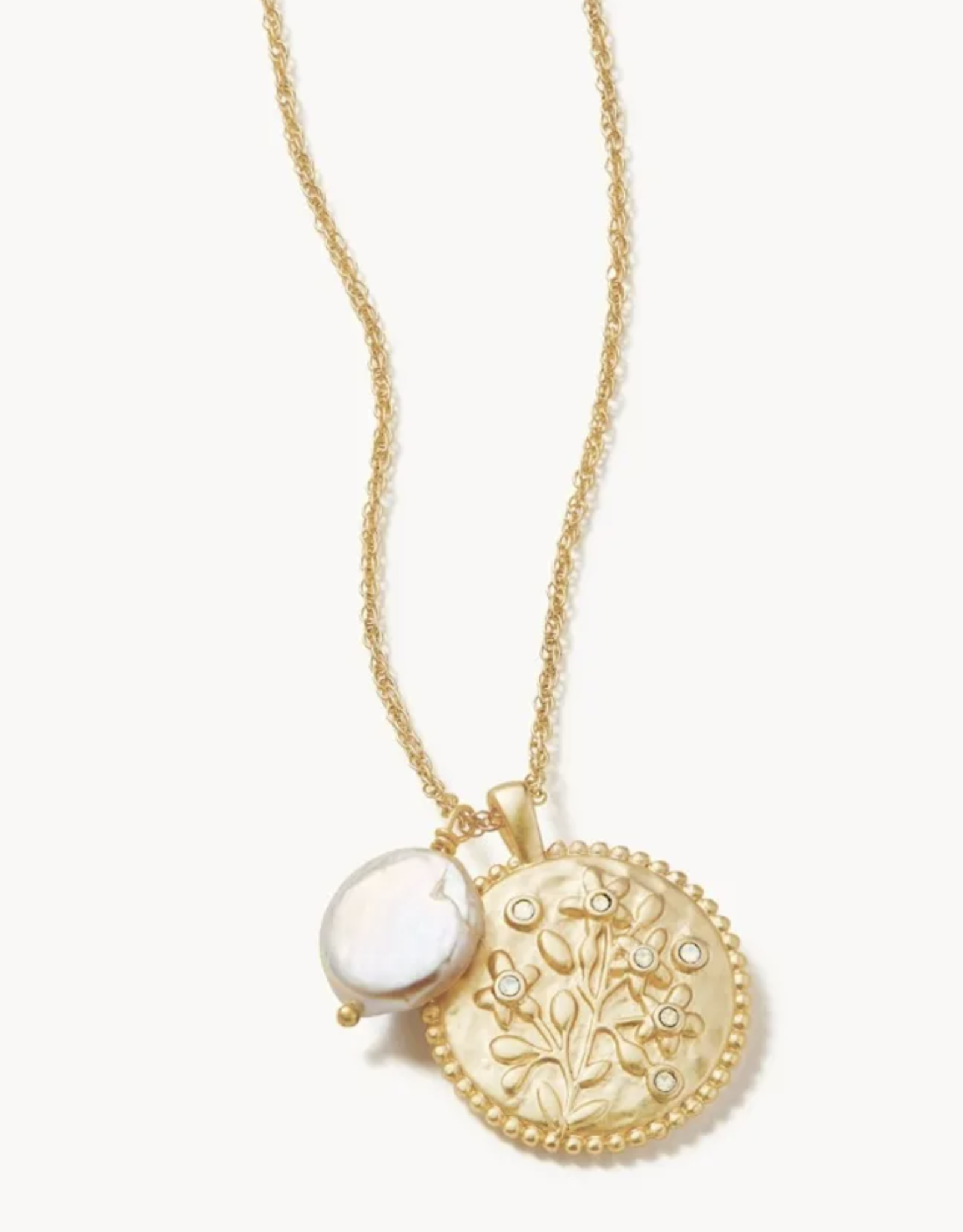 Spartina Floret Pearl Necklace