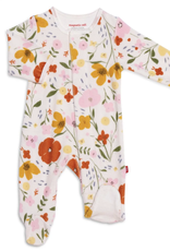 Magnetic Me Posies Floral Velour Magnetic Footie