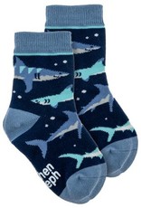 Stephen Joseph Navy Shark Socks
