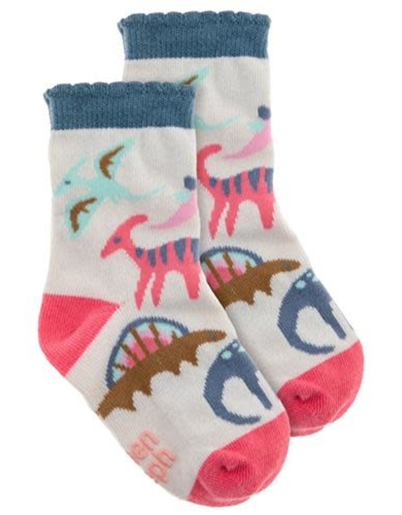 Stephen Joseph Pink Dino Socks
