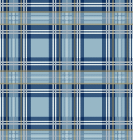 Gift Wrap Blue Plaid