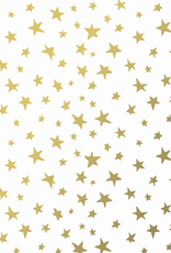 Gift Wrap Metallic Gold Stars