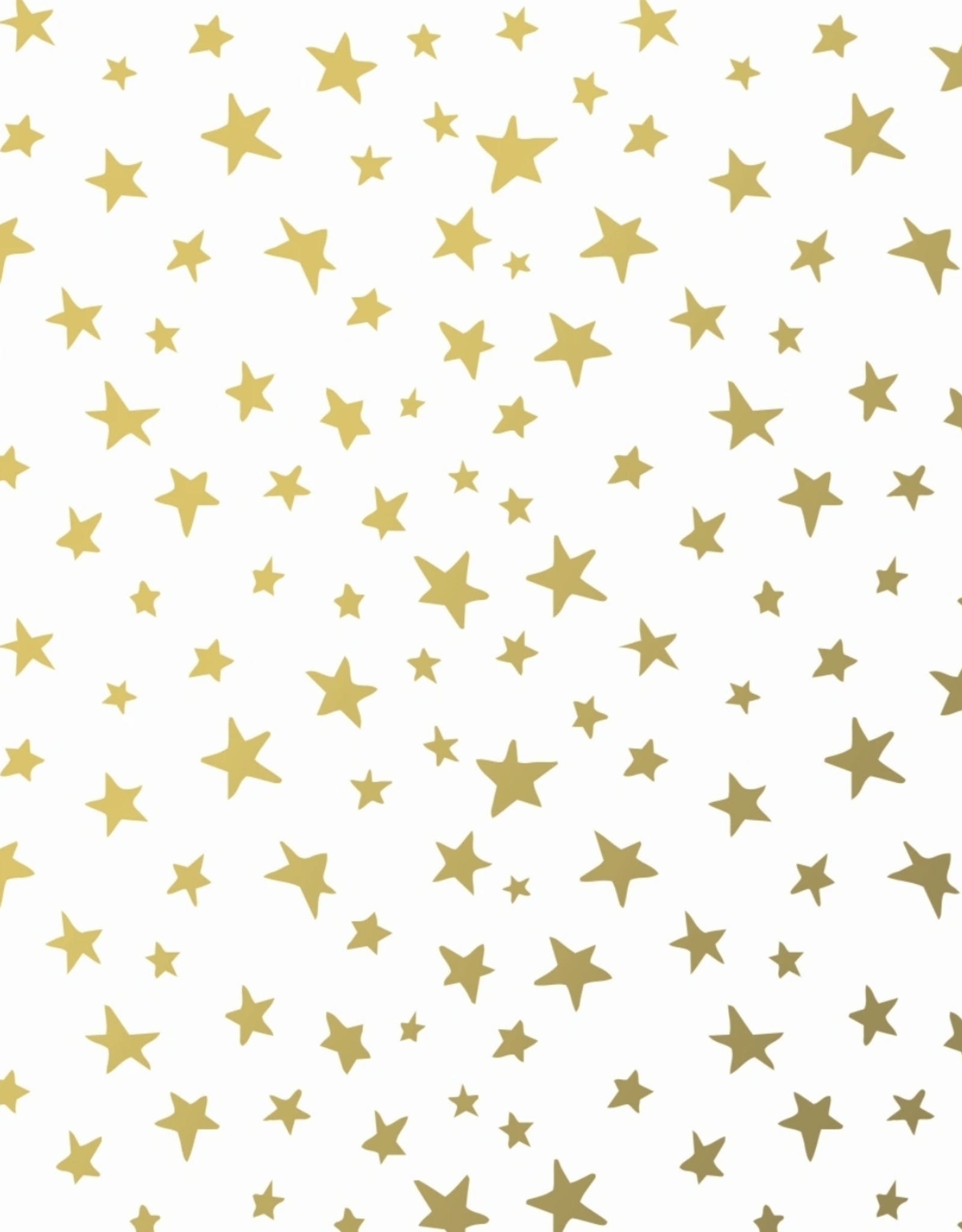 Gift Wrap Metallic Gold Stars