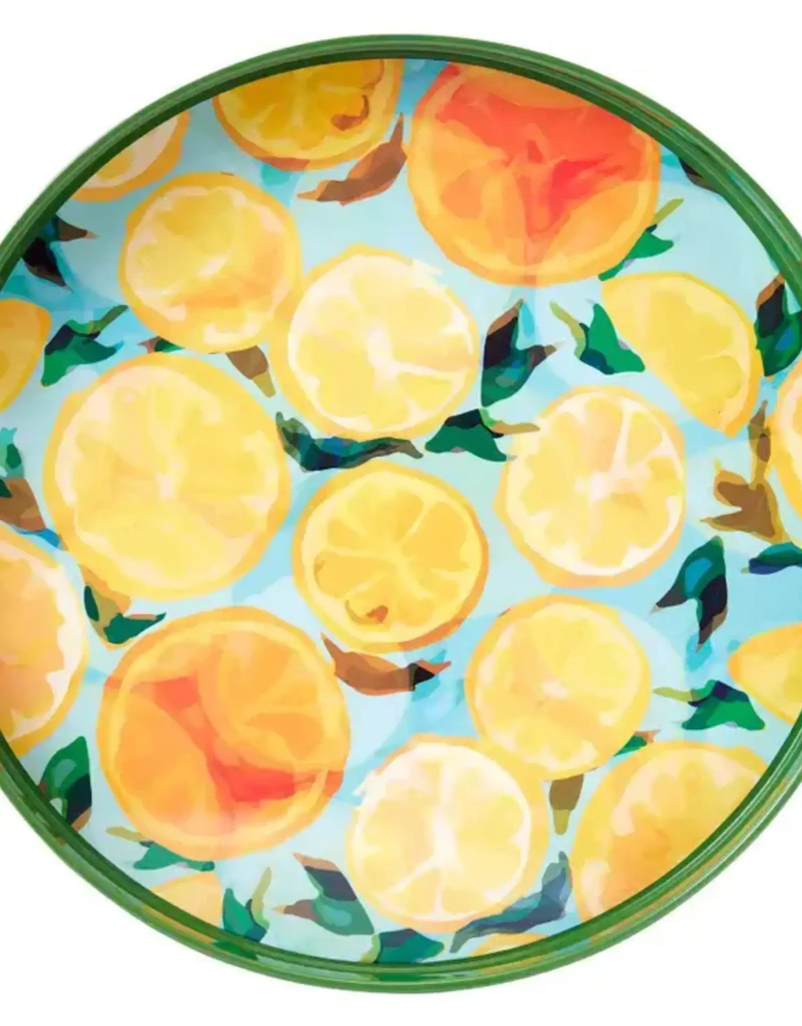 Rockflowerpaper Tray Lemon Slices 15"