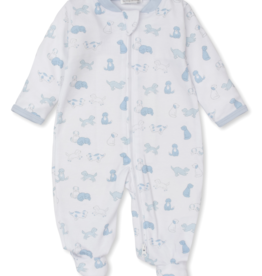 Kissy Kissy Footie w/ Zip Puppy Dog Fun Lt Blue