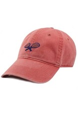 Smather's & Branson Hat Crossed Racquets Nantucket Red