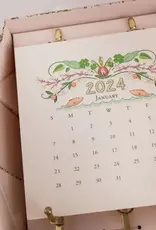 Karen Adams Designs 2025 Desk Calendar w/Gold Easel