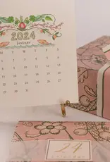 Karen Adams Designs 2025 Desk Calendar w/Gold Easel