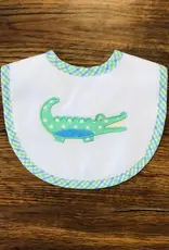 Three Marthas Basic Bib Alligator Blue