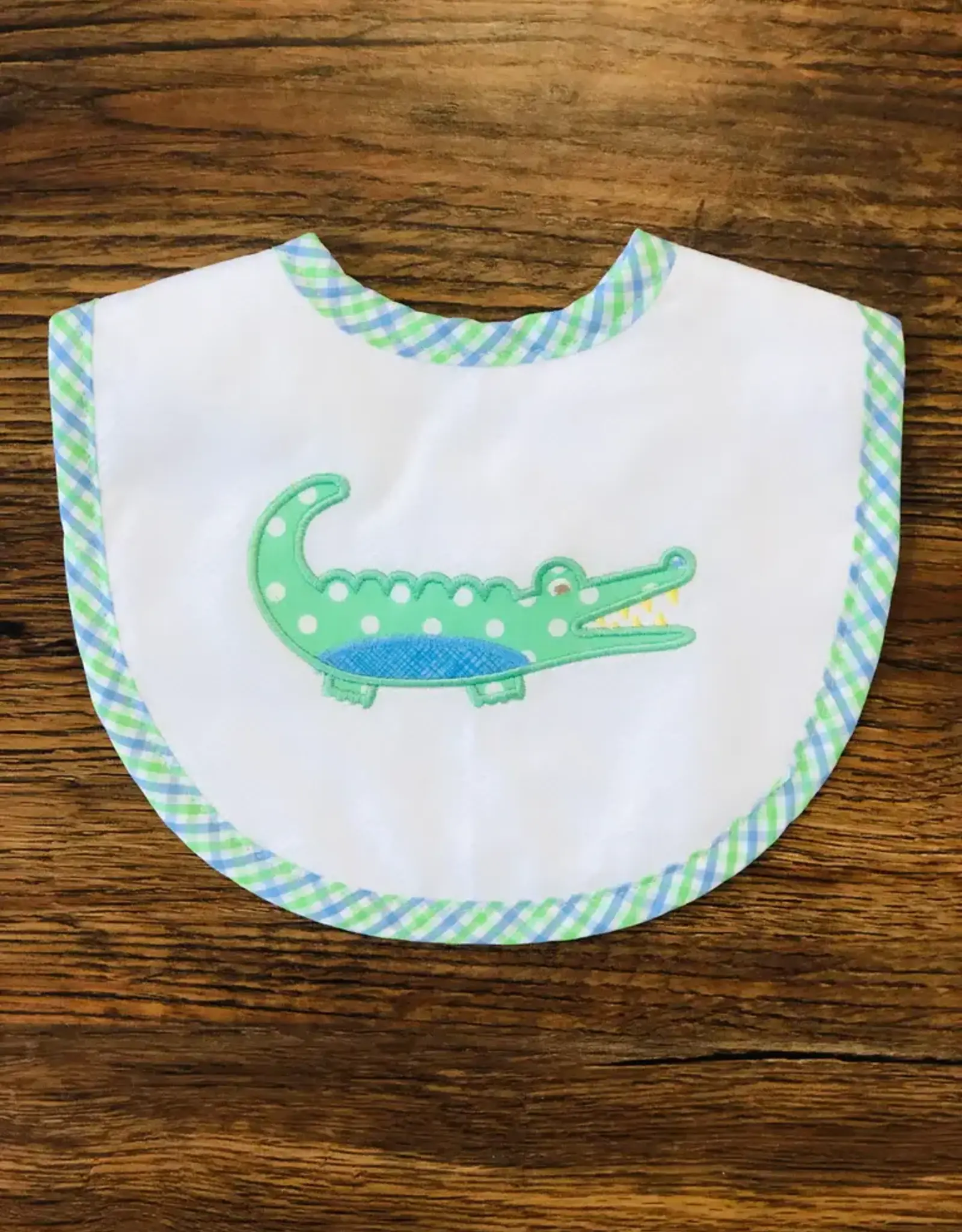 Three Marthas Basic Bib Alligator Blue