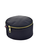 Oh Mint Black Brass Button Bag 6"