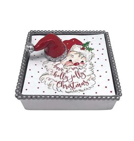 Mariposa Red Santa Hat Napkin Box