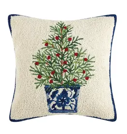 Holiday Chinoiserie Tree Pillow 16"
