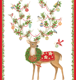 Caspari Reindeer w/ Antlers Boxed Christmas Cards