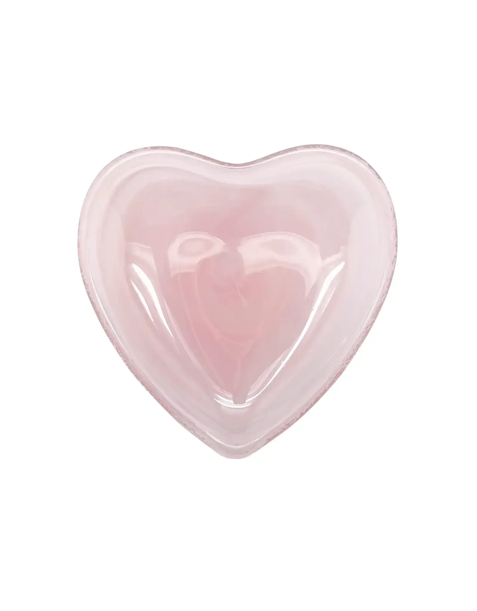 Mariposa Alabaster Pink Heart Plate