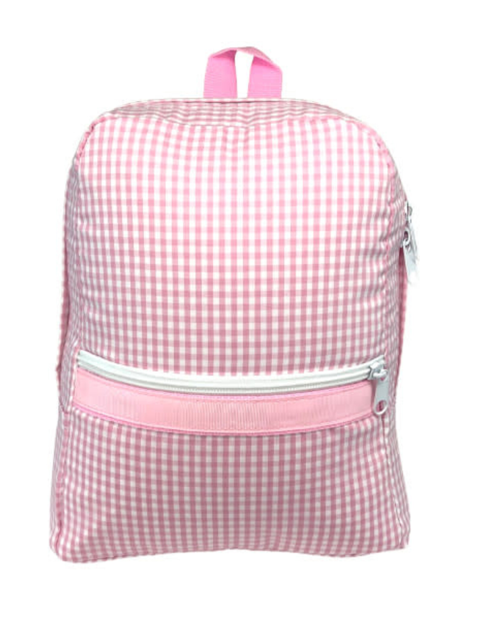 Mint Medium Backpack w/Pockets Pink Gingham