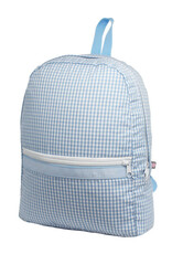 Mint Medium Backpack w/Pockets Blue GIngham