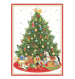 Caspari Oh Christmas Tree Advent Calendar Card