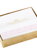 Caspari Garden Gate Light Pink Correspondence Cards